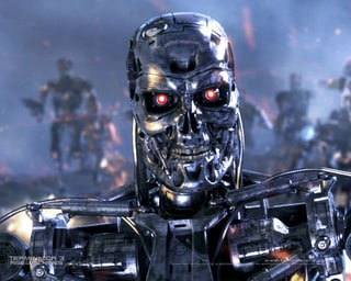 The T-800 robot from the film Terminator