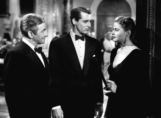 La magnifique scène de la réception dans Les Enchaînés, avec Claude Rains, Cary Grant et Ingrid Bergman. Avec l’aimable autorisation de RKO Radio Pictures.