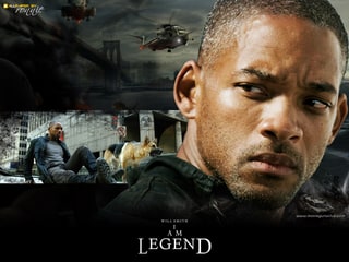 Póster promocional de Soy leyenda. Warner Bros.